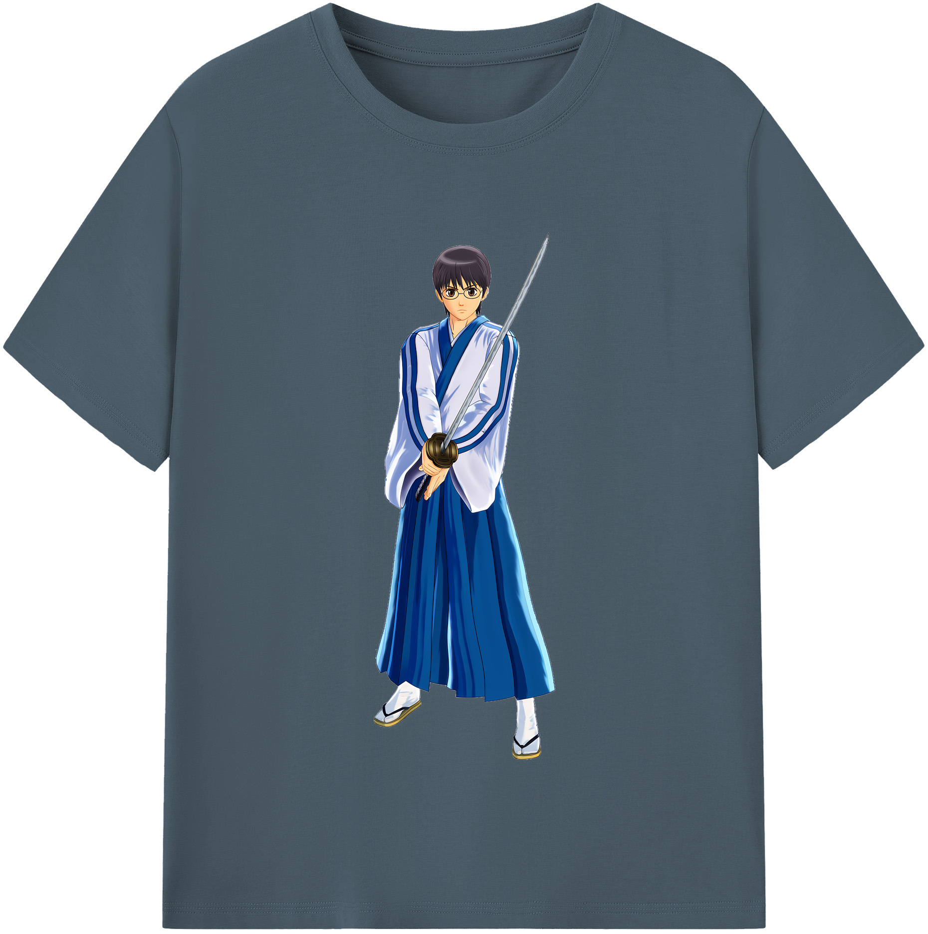 （画像用） ぎんたま 坂田銀時（さかたぎんとき） 神楽 志村新八（しむら しんぱち） GINTAMA Sakata Gintoki Kagura Shimura Shinpachi 綿100％半袖Tシャツ（フロントプリント）